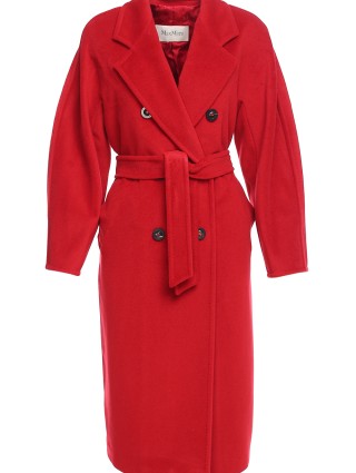 Червоне пальто MAX MARA з вовни та кашеміру: фото 5 - Invogue